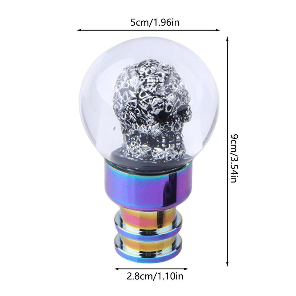 

Ручка автоматического переключения передач, акриловые хрустальные пузырьки, рычаг переключения передач, длинная ручка, прозрачная головка коробки передач, аксессуары для стайлинга автомобиля