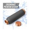 Pure Copper Water Bottle Ayurvedic Leak-Proof Copper Bottle for Drinking Water – Handcrafted Mandala Design