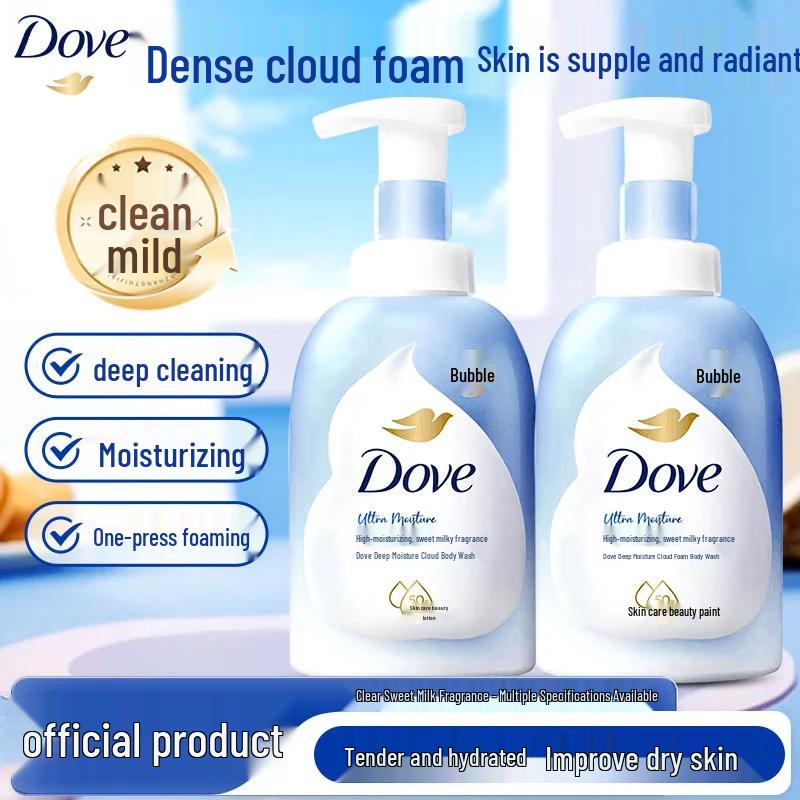 Dove Гель для душа с ароматом глубокого молока и аминокислотами (2х400г)