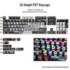 Four-Sided Translucent Color Keycaps for Customized Mechanical Keyboard