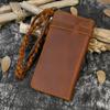Crazy Horse Leather Retro Men's Long Wallet Head Layer Leather Wallet Head Layer Leather Embossed Long Wallet Multi Card Slot 3376