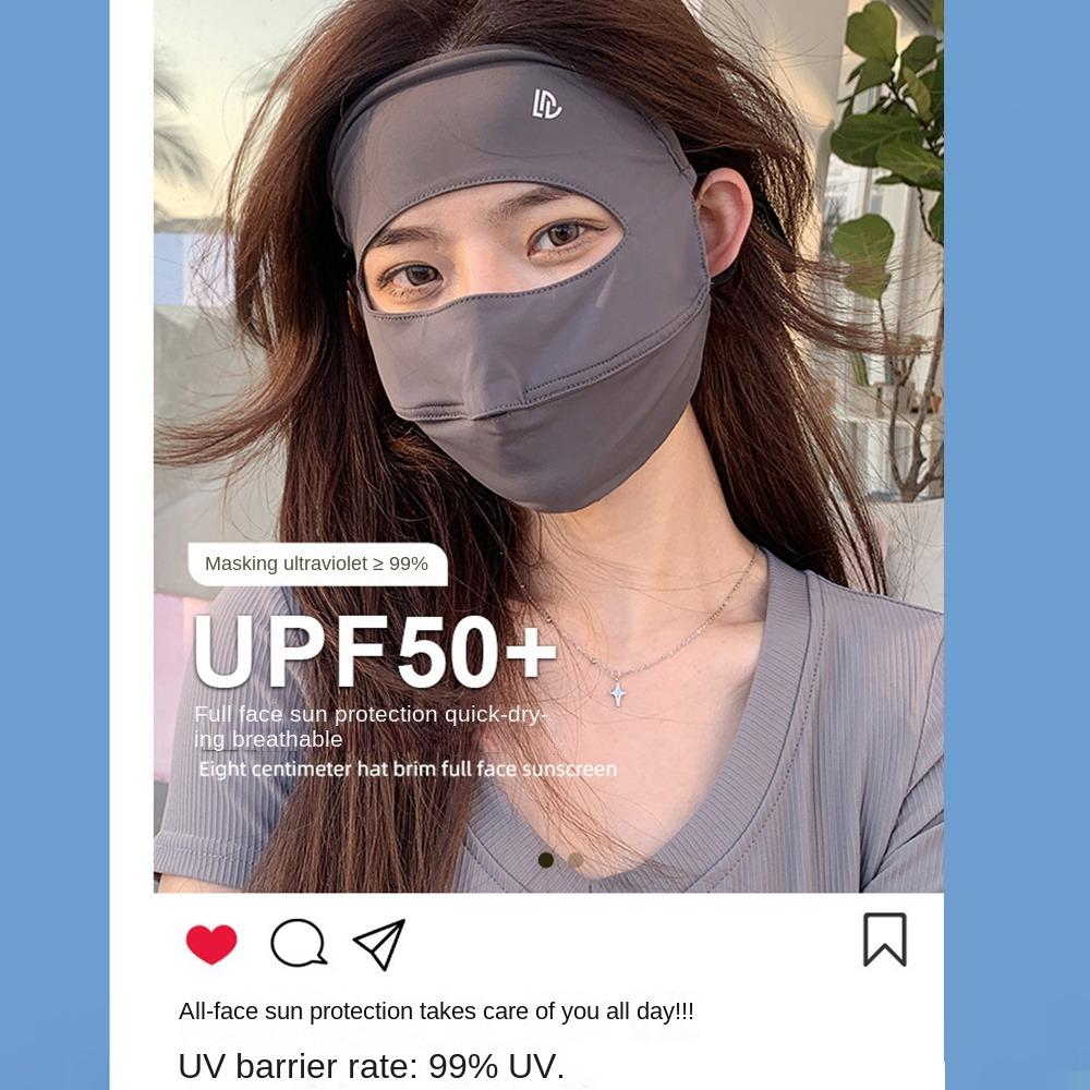 Full Cover Face UV Protection Mask Breathable Thin Cover Traceless Mask Summer Face Mask  Summer