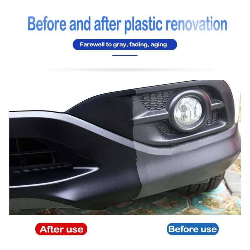 Car Plastic Restore Coating Agent Auto Plastic Rubber Exterior Repair Clean Refresh Restoration Agent Black Shine Seal Brighten