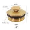 8pcs Garden Sprinkler Head Adjustable Rotating Atomizing Nozzle G1/2 Brass Sprinkler Mist Nozzle Agriculture Irrigation Watering