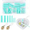 Resin Hole Maker Tool 7 Sizes Set No Drilling Silicone Hole Punch for DIY Craft Jewelry Keychain Pet Tag Silicone Mold Tools