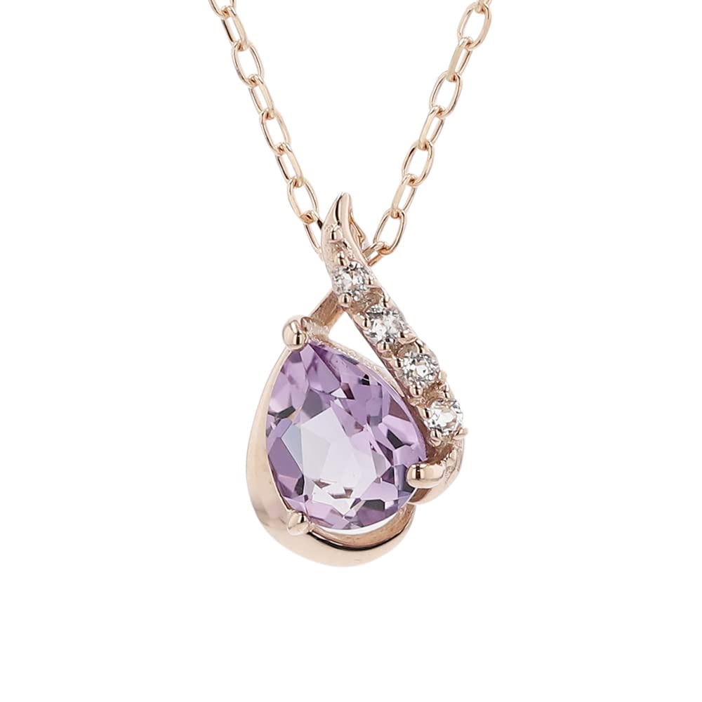 

10K Pink Gold Pendant White Topaz DPCPD80604 [Pinky & Diane] PINKY&DIANNE рожевий