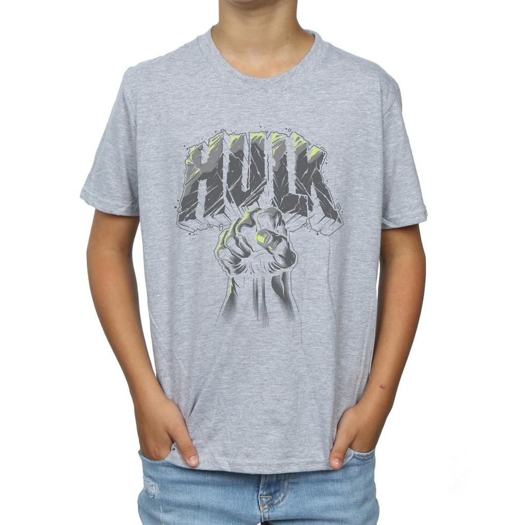 Marvel Hulk Punch Logo-T-Shirt für Jungen
