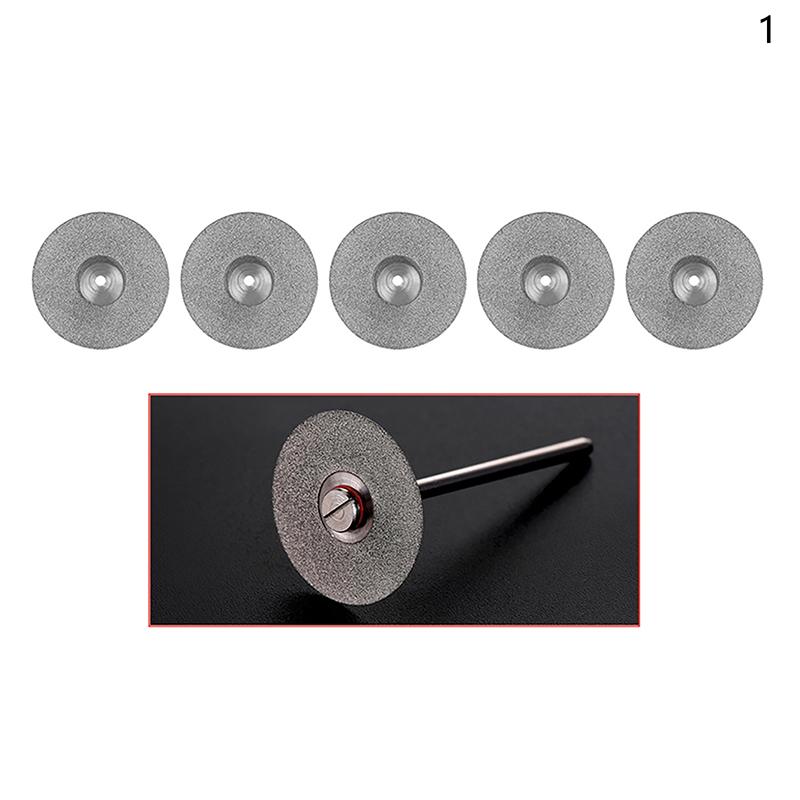 

5 шт. Стоматологічні лабораторні полірувальні алмазні диски/оправка Двосторонній диск з покриттям Стоматологічний ротаційний ріжучий інструмент Для полірувальної машини