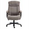 Brown quilted tilt swivel office chair large for Furnitex office