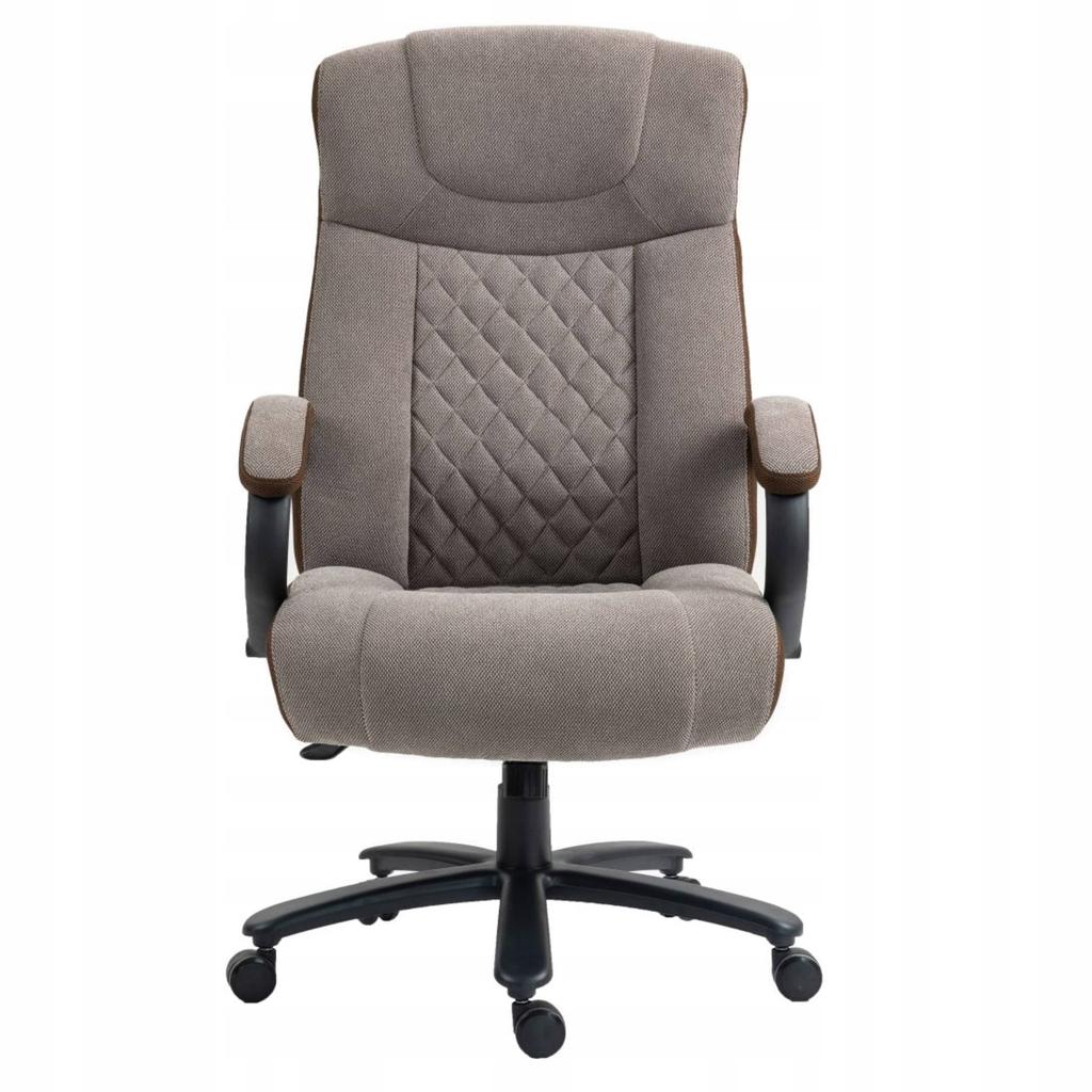 Brown quilted tilt swivel office chair large for Furnitex office