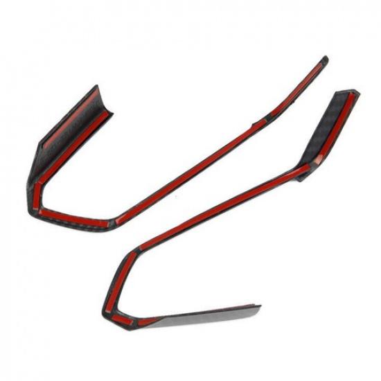 ABS Carbon Fiber Interior Steering Wheel Trim Cover For Corvette C8 -