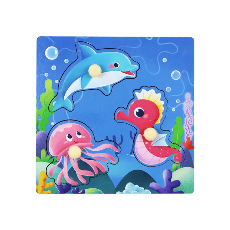 

Деревянная доска с колышками для развития хвата у младенцев: 3D Развивающая игрушка-пазл для раннего обучения