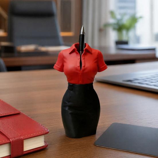 OL Woman Bust Pen Holder 3D Printed Desk Organizer Creative Flower Vase Decor