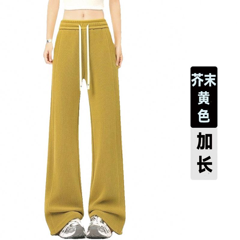 Version Wide Leg Pants Women's Spring New High Waist Skinny Versatile Casual Pants