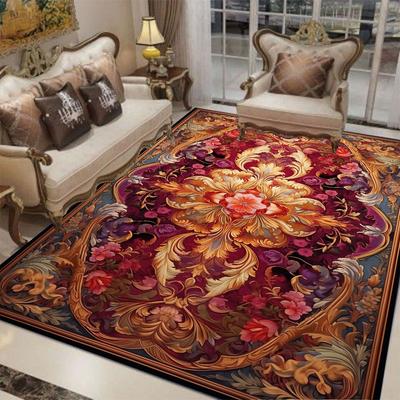 European Luxury Home Decorative Carpets for Living Room Classical Large Area Rug for Bedroom Easy Cleaning Hall Table Mat Carpet