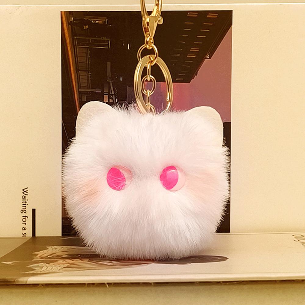 Cute Plush Cat Keychain Cartoon Doll Toy Pendant Keyring For Women Girls Bag Orn