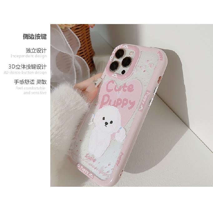 Applicable iPhone16Super cute loving puppy15Mobile phone shell for iphone17ProMax Magnetic Attraction14Acrylic12Hard