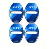 4Pcs Zinc Alloy Car Door Lock Buckle Protection Cover Anti-Collision Shock Absorbing Cushion For VW Golf T‑Roc Tiguan Polo MK7