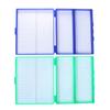 {MX} 4 Colors Plastic Rectangle Hold 100 Microslide Slide Microscope Box Laboratory Supplies Material Teaching
