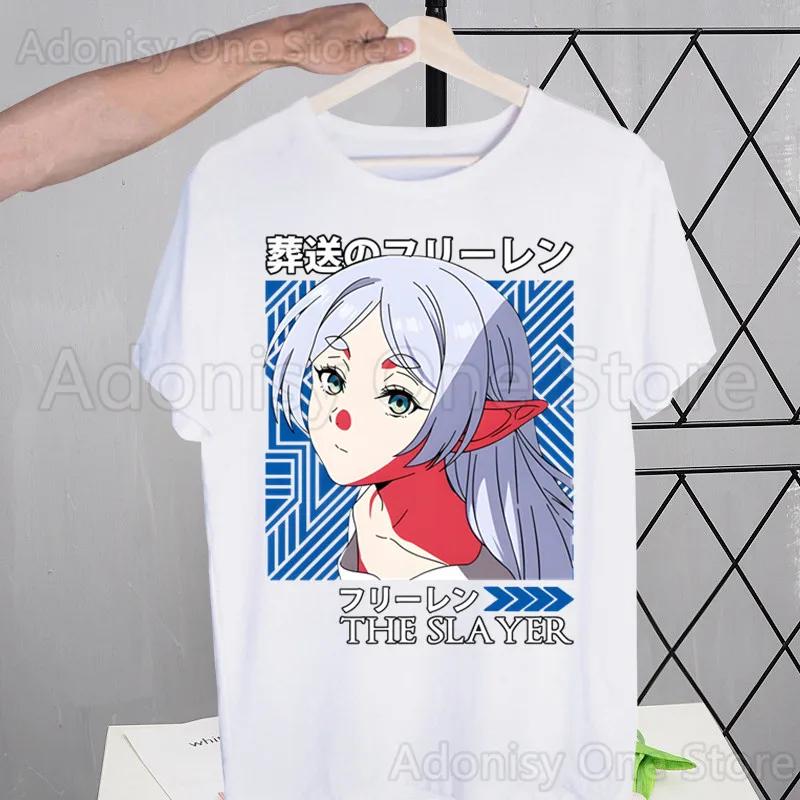 Frieden Harajuku Damski T-shirt z Nadrukiem Neutralny T-shirt z Krótkim Rękawem Casualowy T-shirt Damska Odzież Uliczna Top