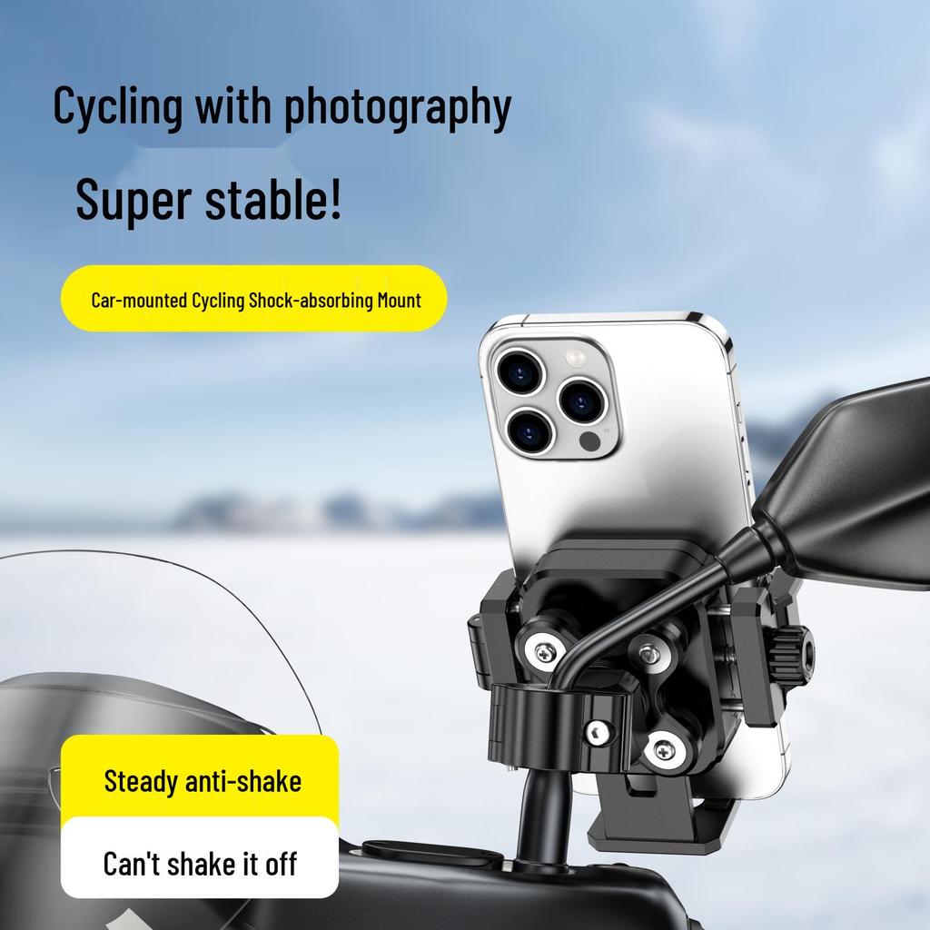 Shockproof & Vibration-proof Phone Holder for Bikes, Electric Scooters, & Motorcycles