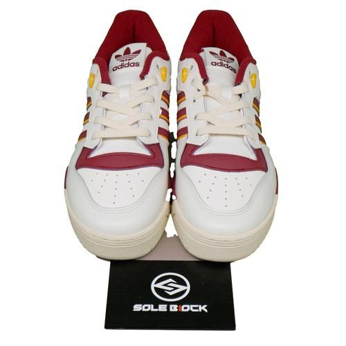 adidas Rivalry 86 Low Bianco Borgogna Collegiate Giallo Crew - IE7159