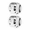 2pcs CNC Aluminum Motorcycle Front Axle Skull Nut Bolt Cover Cap (Plating)