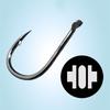 Black King Kong Iseama Barbed Flat Bend Sharp Fishing Hook - High Carbon Steel Premium Hook