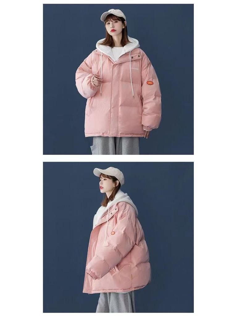 Women's Korean Style Winter Bread Coat - Short, Loose, Thickened Cotton-Padded Jacket