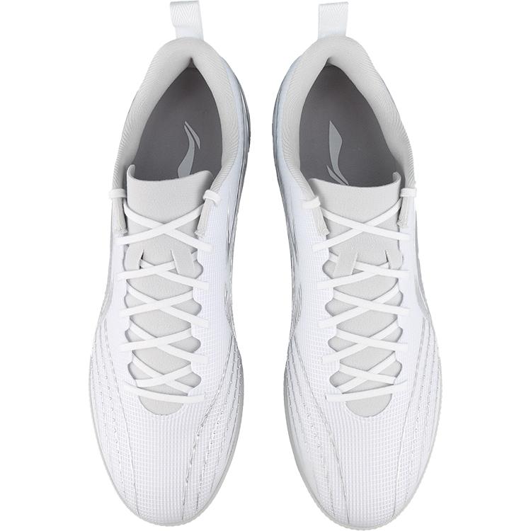 Li Ning Shadow 3.5 Comfortable TF (Rubber Studs) Artificial Turf Non-Slip Durable Soccer Shoes Men Soccer Shoes Silver YSTV0114