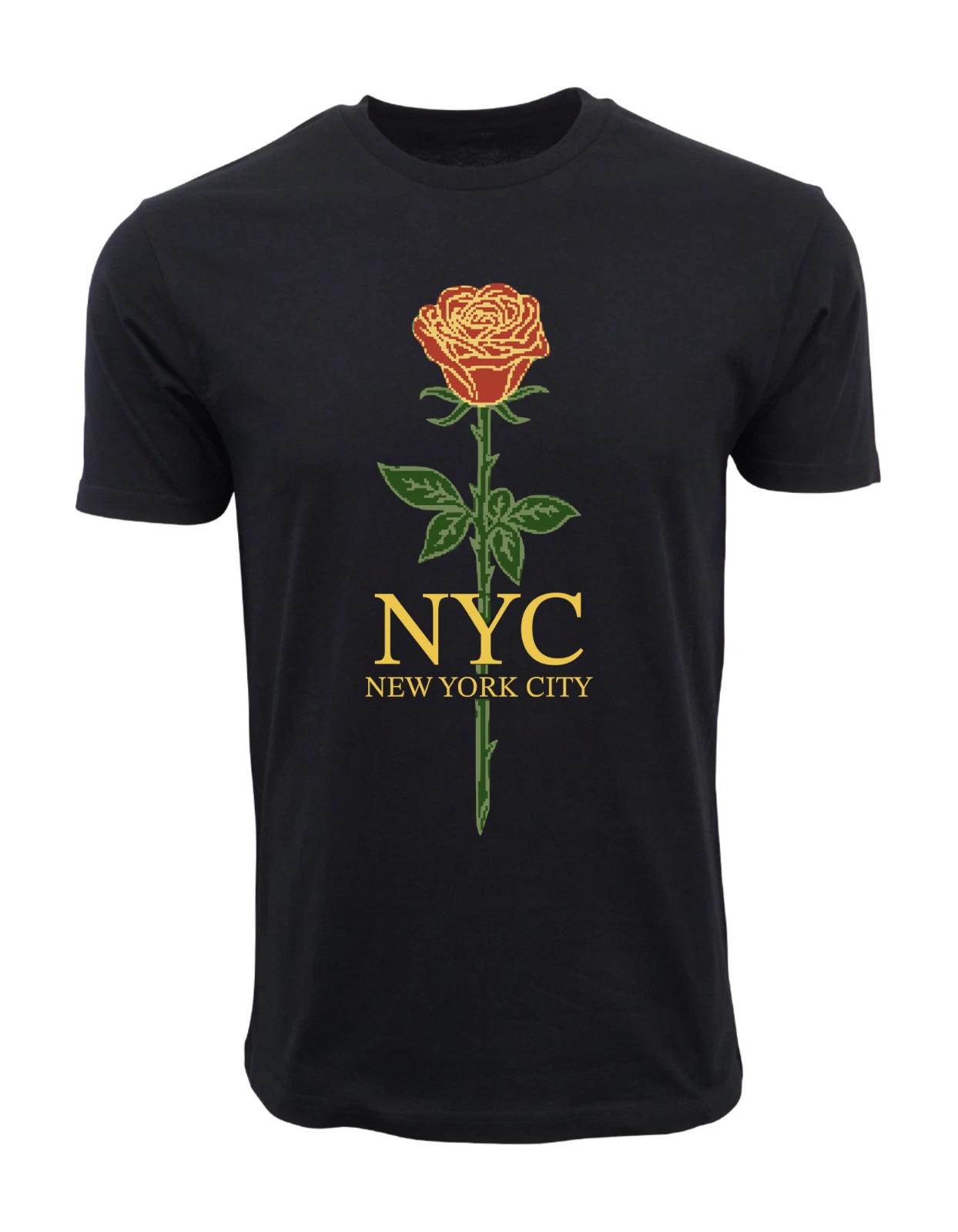 Unisex Adult Casual Graphic YORK CITY ROSE ISEX ADULTS T-Shirt Shirt M