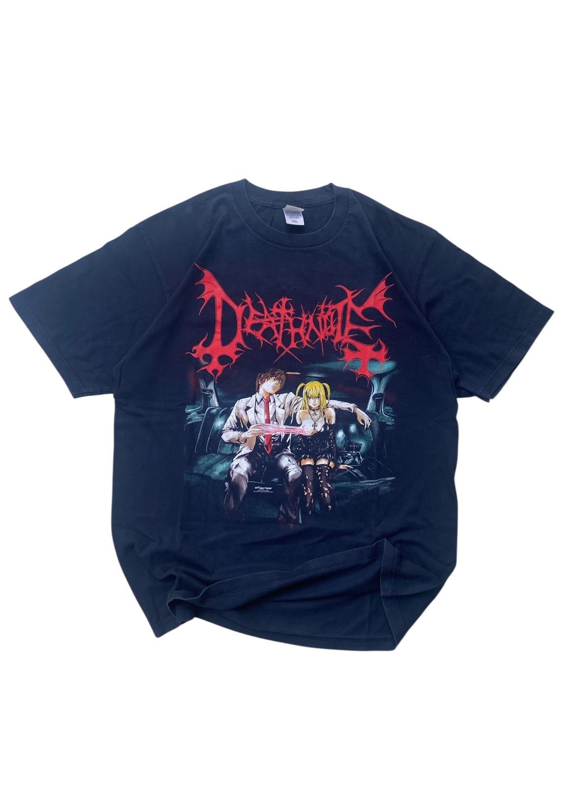 Rare Bootleg Death Note Misa Amane T Shirt XXL Black Anime Graphic Double Sided L