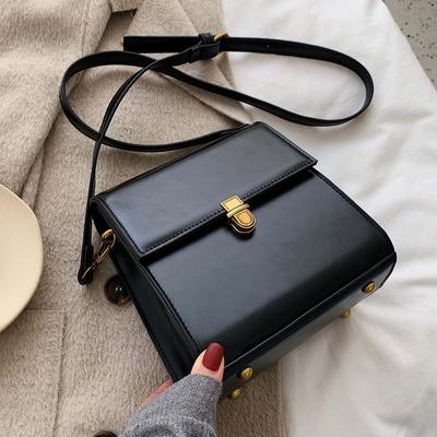 Retro PU Torba Crossbody Nowa Jesień/Zima Damska Wykwintna Klamra na Zamek Błyskawiczny Torba na Ramię Prosta Wszechstronna Torba Do Pracy