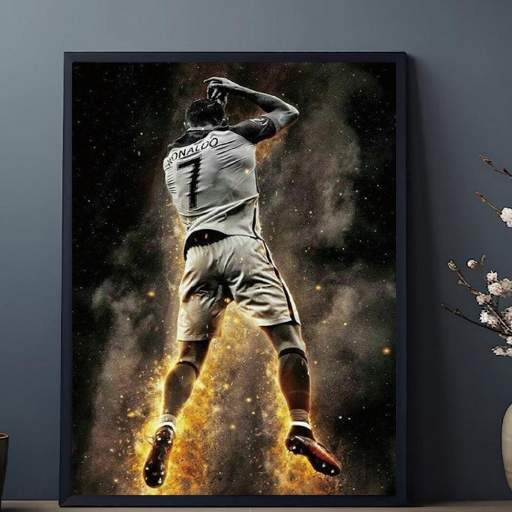 

Ronaldo Dynamic Style Frameless Motivational Football Canvas Art Poster 30*40cm Canvas