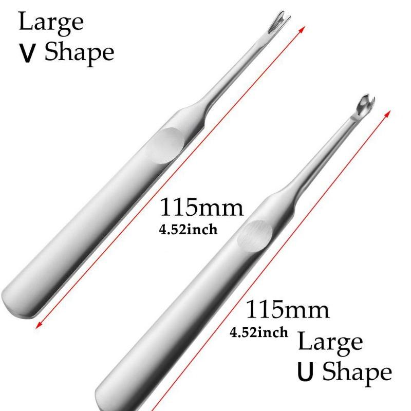 4pcs U+V Shaped Leather Stitching Skiving Handmade Groover Punching Tool Kit Leathercraft Hole Puncher Edge Beveler Tool Kit