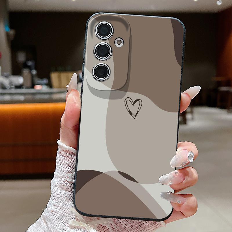 Abstract Geometry Style Case For Samsung S26 S25 S24 Ultra S23 S22 S21 FE A15 A16 A17 A35 A36 A37 A54 A55 A56 A57 5G Leather Texture Soft Cover
