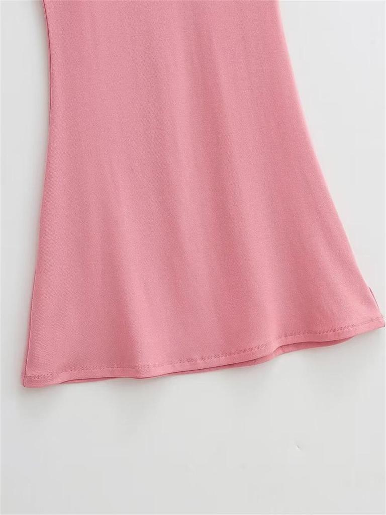 YPFF Trendy Women's Sexy Square Neck High Waist Bodycon Dress