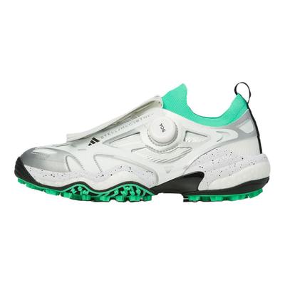 Stella McCartney x CodeChaos BOA Golf Zapatillas de golf para mujer, color verde brillante, plateado y metalizado, blanco núcleo JH8937