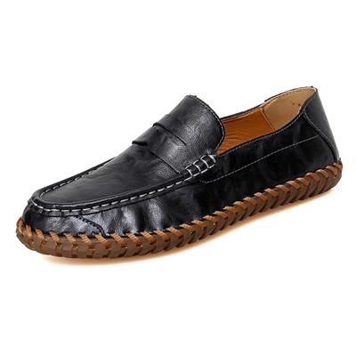 Nouveaux Mocassins Décontractés en Cuir pour Homme Chaussures Formelles pour Homme de Bureau Chaussures Habillées Respirantes Chaussures de Conduite Mocassins Paresseux