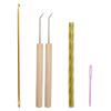 Ergonomic Knitting Hooks Aluminum Crochet Needle Plastic Sewing Needle for Hand Knitting, DIY Craft