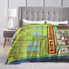 Bobs Funny B-Burgers Blanket Multi-size Soft Fuzzy Plush  Throw Blankets for Sofa Couch and Bed