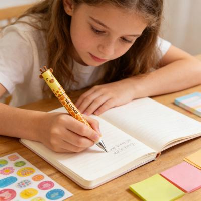 Elephant Lion Erasable Gel Pen Set Cute Animal Theme Smooth Writing Pen for Kids 0.7mm Tip Easy Erase Fun School Supplies for Children's Day