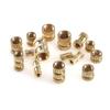330pcs Brass Threaded Inserts Assortment Insert Brass Insert Assortment Kits Brass Female Knurled Nuts Simple Operation