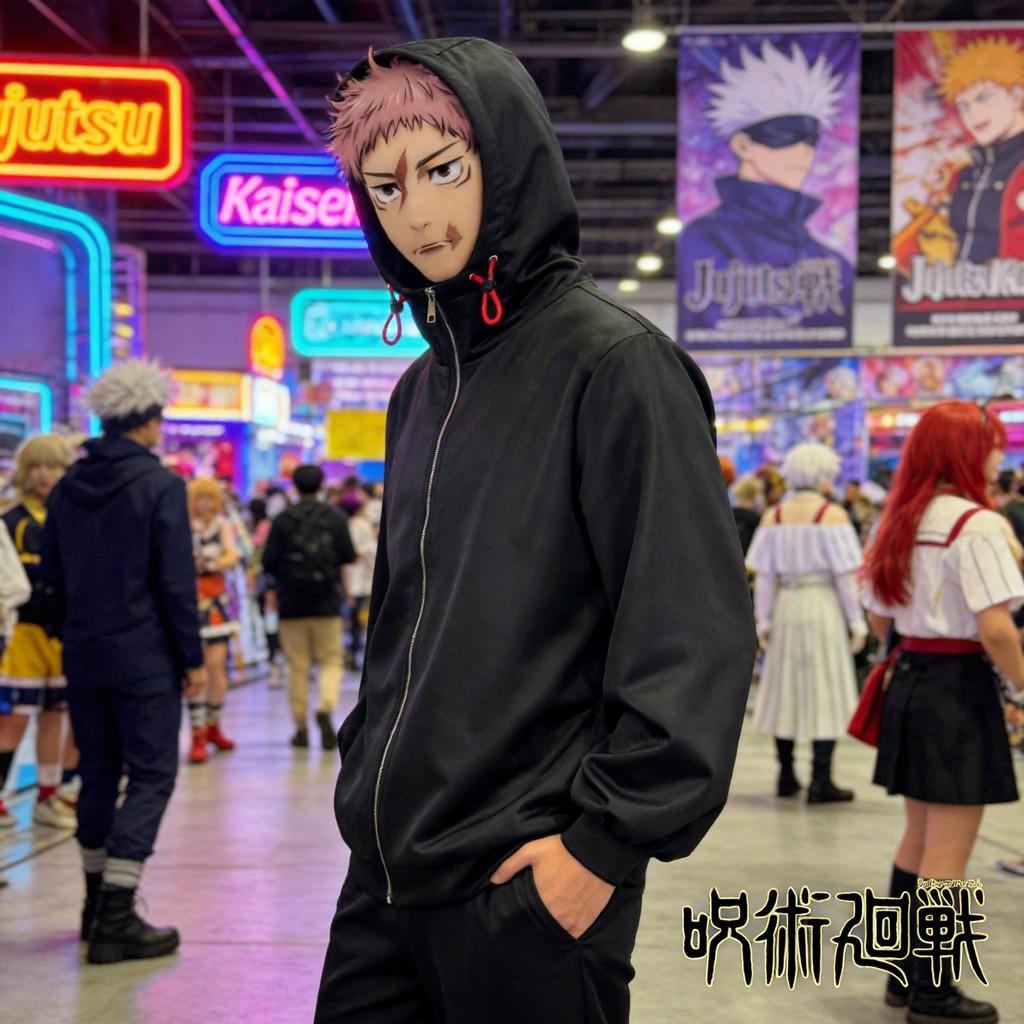 Sweat à capuche Costume Zenin Naoya Jujutsu Kaisen Avec Matière Confortable Pour Le Jeu de Rôle