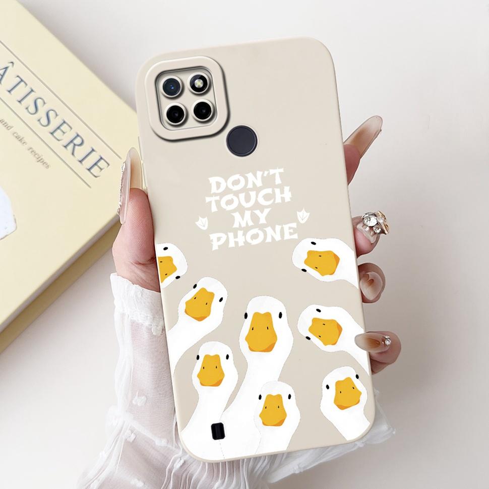 For Realme C21Y Case Luxury Painted Cover  RMX3261 RMX3263 Soft Silicone Phone Case For Realme C 21Y C21Y Coque TPU Back Cover