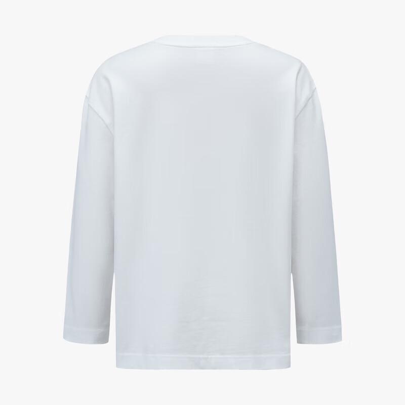 маленькая MO&Co. Детская хлопковая футболка с английским принтом 110