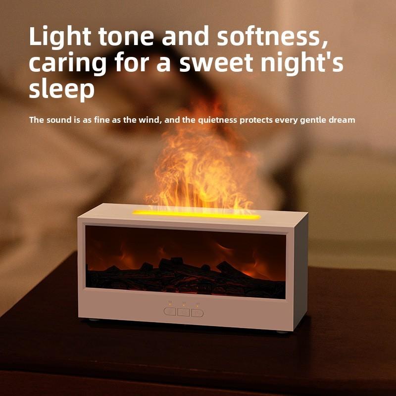 Crossborder Fireplace Aromatherapy Machine With 3d Flame Usb Rechargeable For Home And Office Use