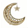 Moon Tray with Star Charm Openwork Decor for Tea Table, Living Room