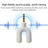 U3 Audio Converter Practical Fast Transmission Metal 1 Male To 2 Female 3.5mm Jack Splitter for Earphone