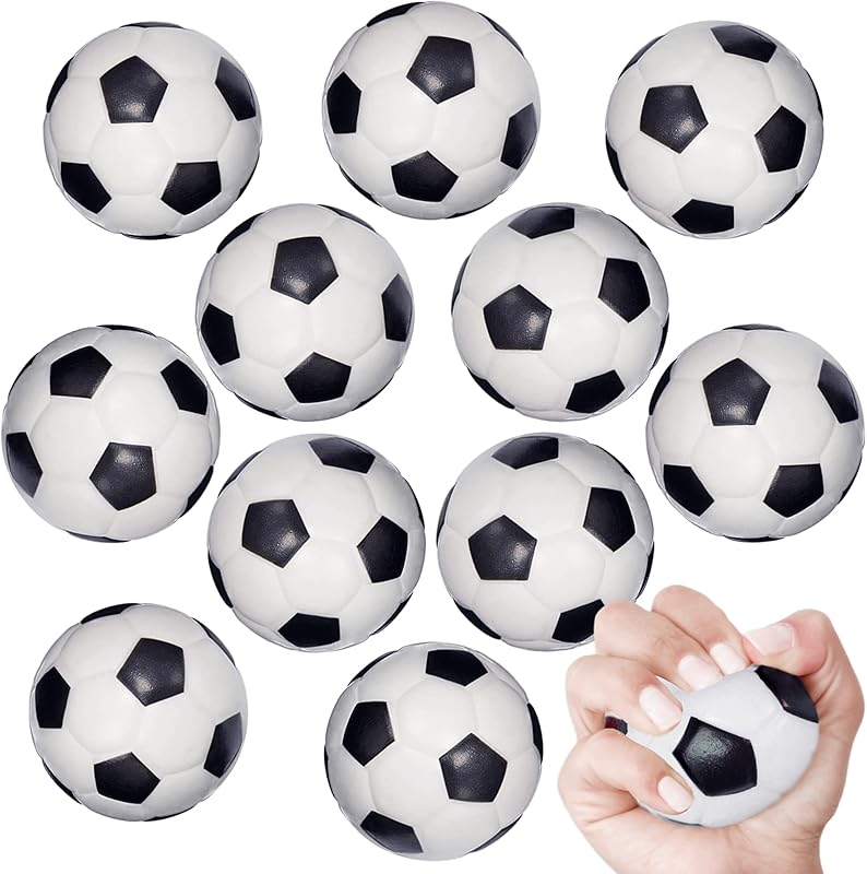 

Kids Childrens 10psc Mini Sport Balls for Party Favor Toy, Soccer Ball,Football Squeeze Foam for Stress, Anxiety Relief, Relaxation 10pcs